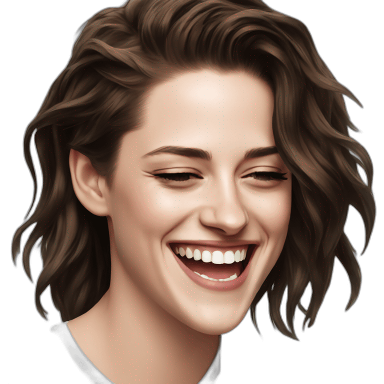 Kristen stewart laughing emoji