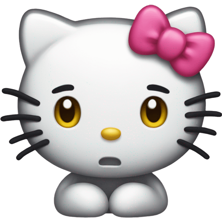 sad hello kitty emoji