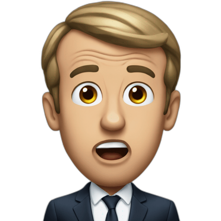 shocked emmanuel macron emoji