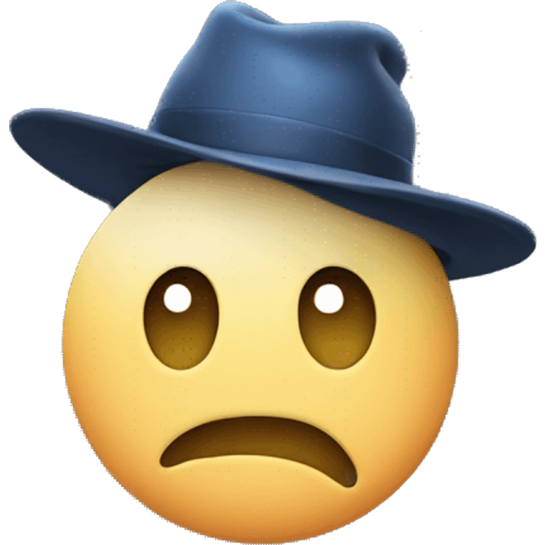 Moon with a hat emoji