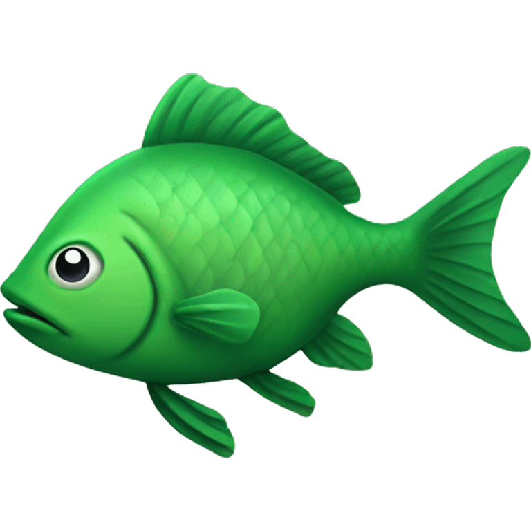 green fish outline  emoji