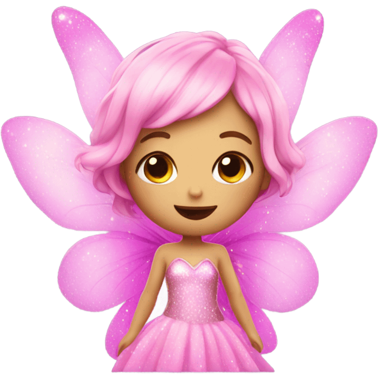 Fairy with pink sparkles emoji