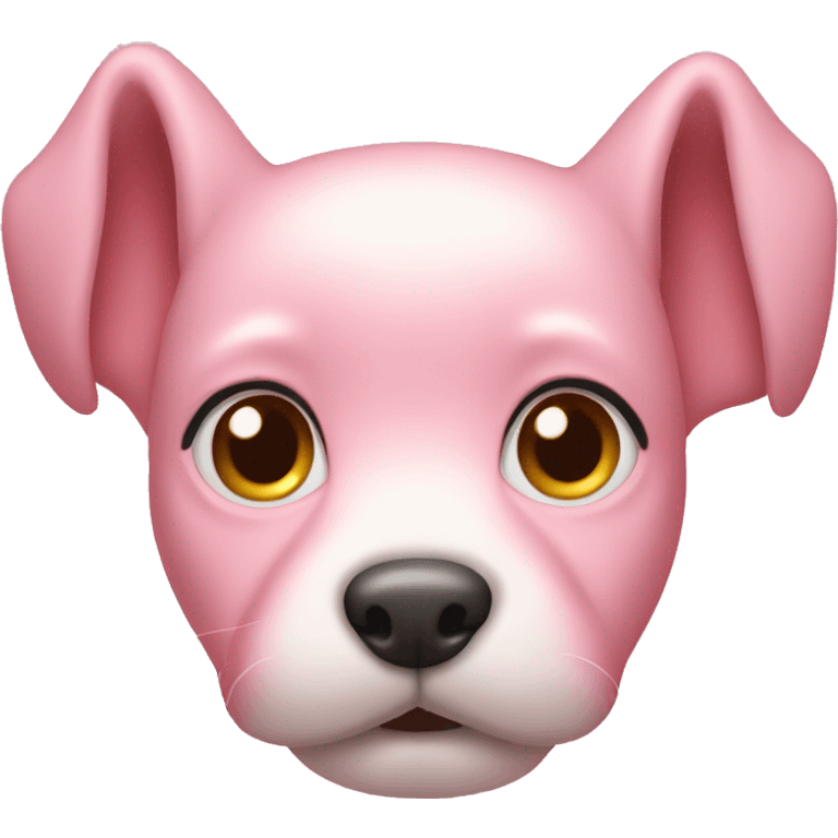 pink puppy face emoji