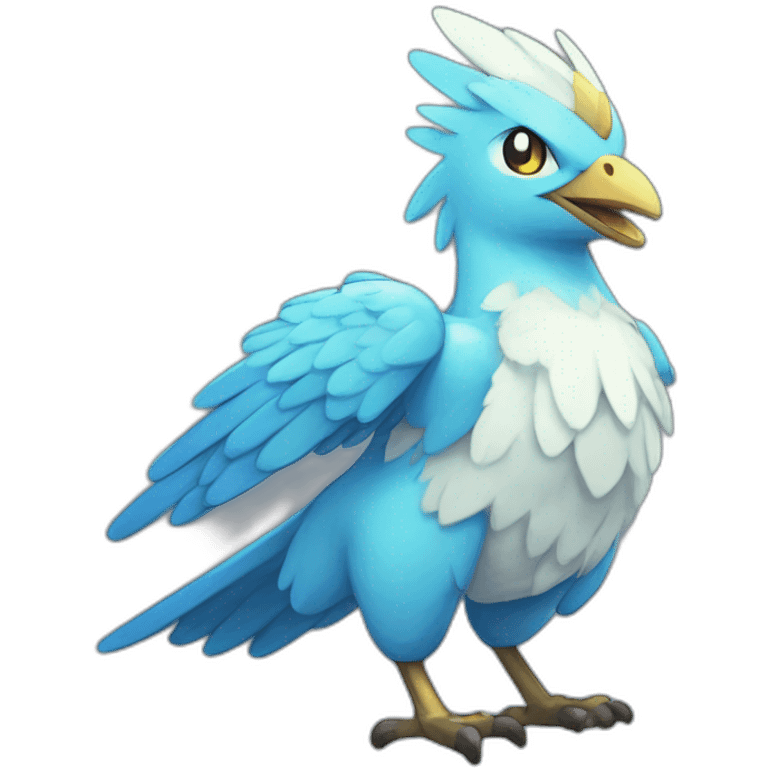 Pixel Cubbes Shiny Galar Articuno emoji