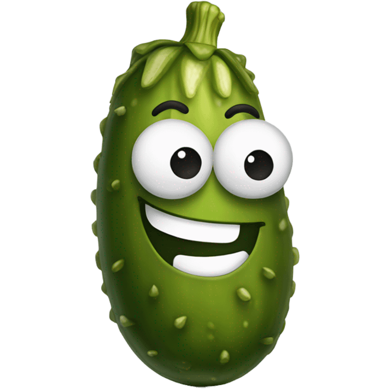 Pickle with smile  emoji