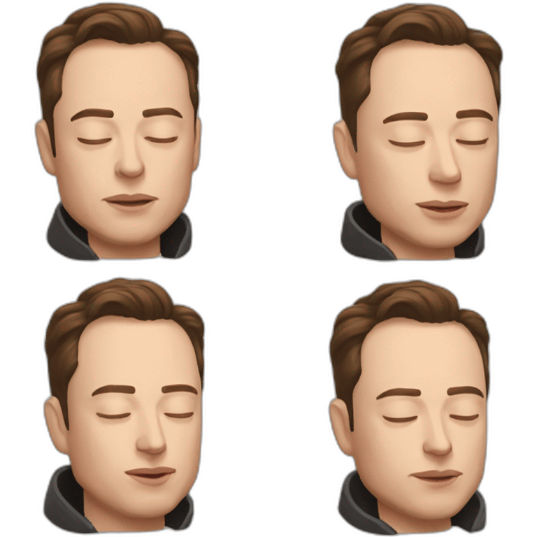 Sleeping elon musk emoji