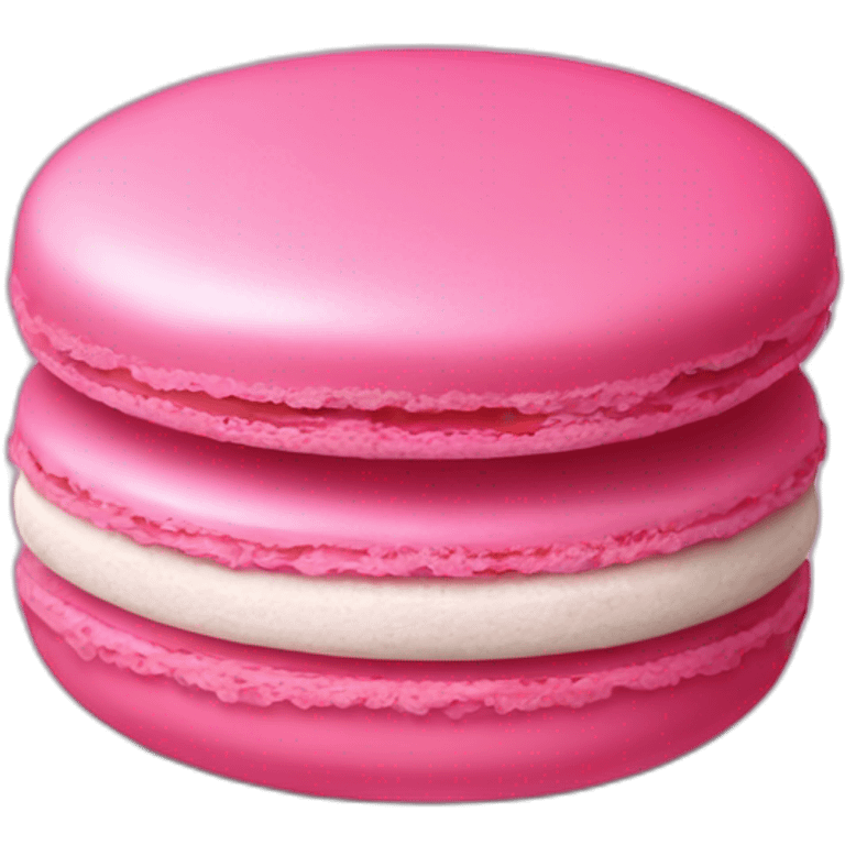 Pink macaroon emoji