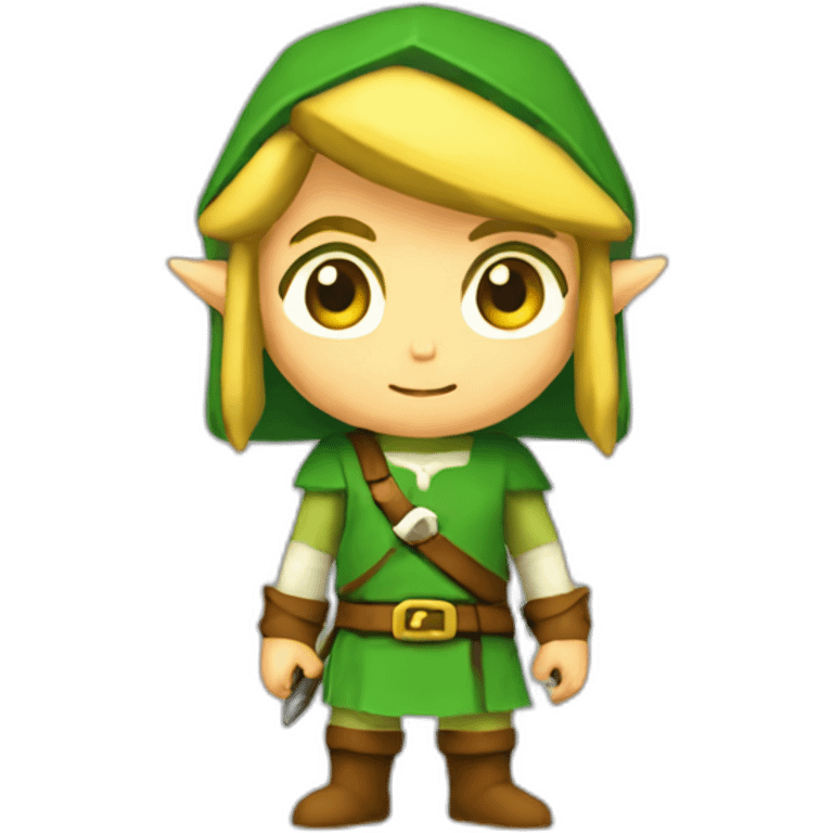 Zelda link standing emoji