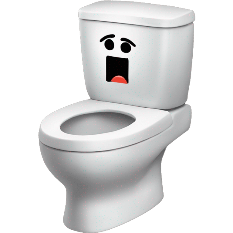 Skibidi toilet with evil head coming out of toilet emoji