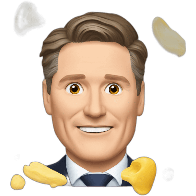 keir starmer custard accident emoji