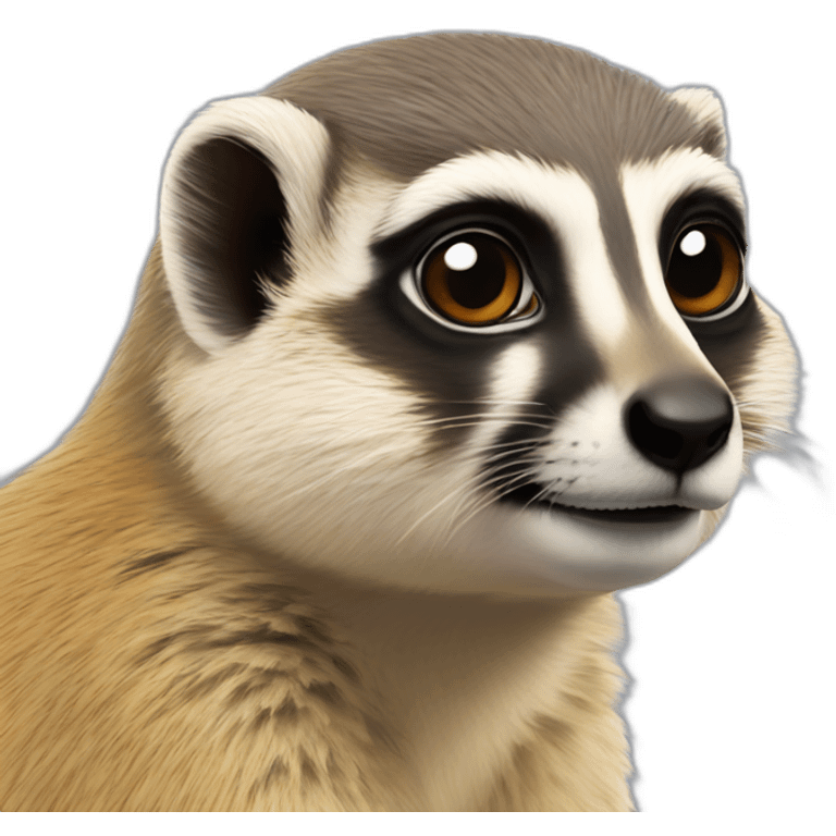 Suricate avec une marmotte emoji