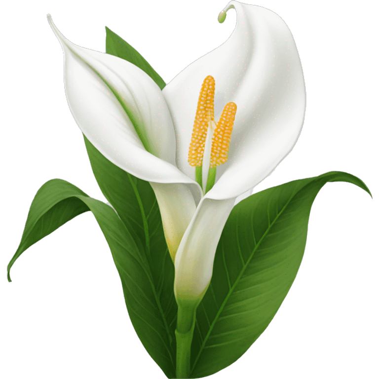 Peace lilies flower emoji