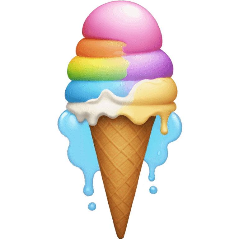 rainbow,icecream emoji