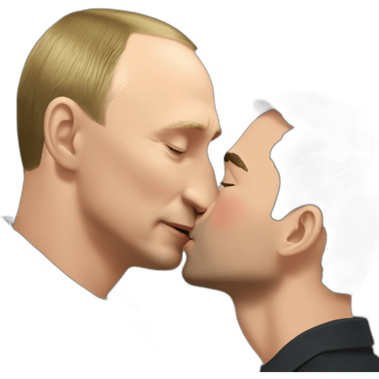 putin kisses zelensky emoji