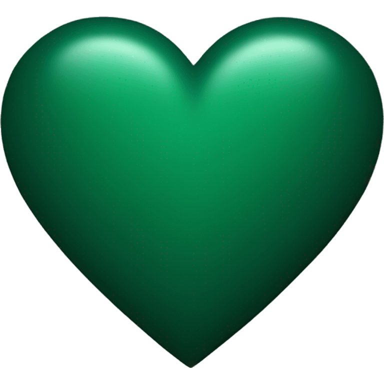 Dark green heart emoji