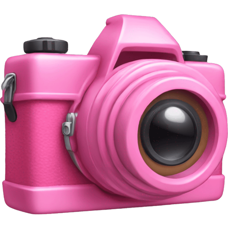 a pink camera emoji