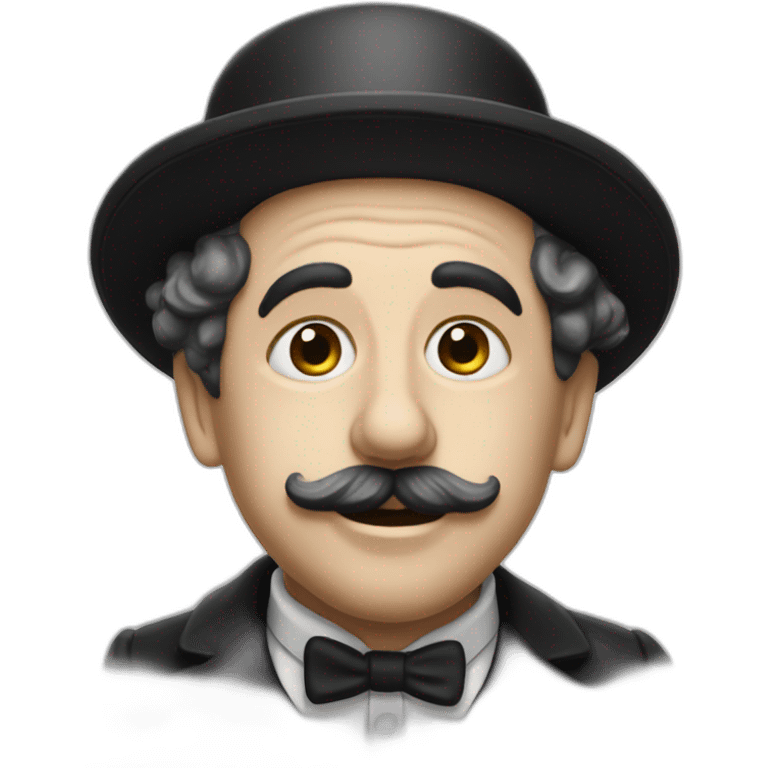 Charlie Chaplin sans chapeau emoji