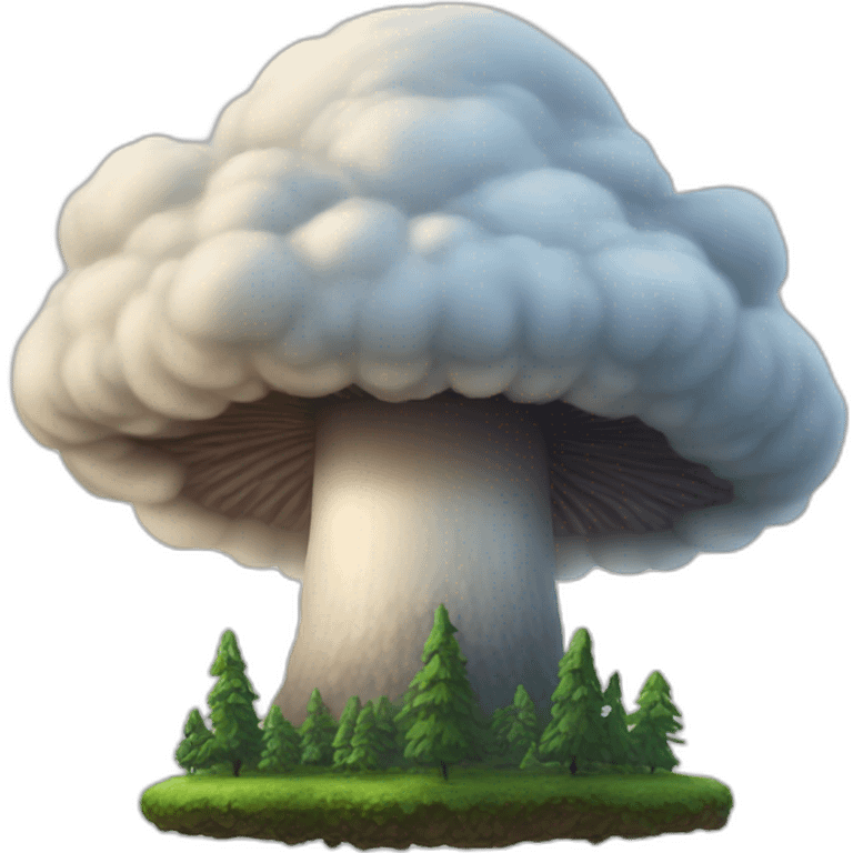 Mushroom cloud emoji