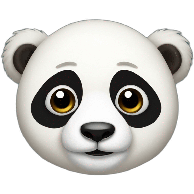 Panda mixed with sloth emoji