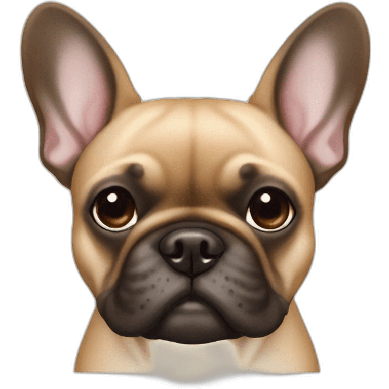 French bulldog tan colour emoji