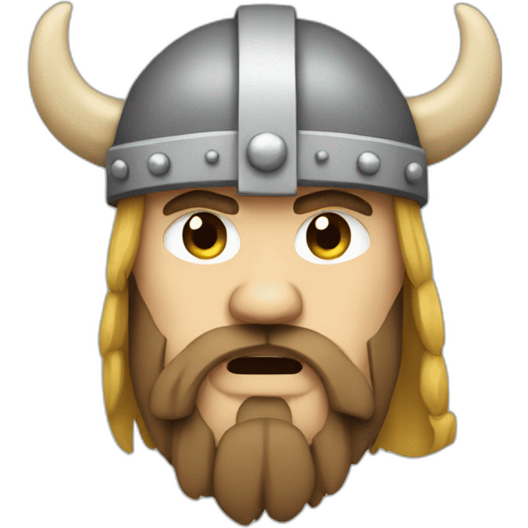 pixel style viking crying emoji