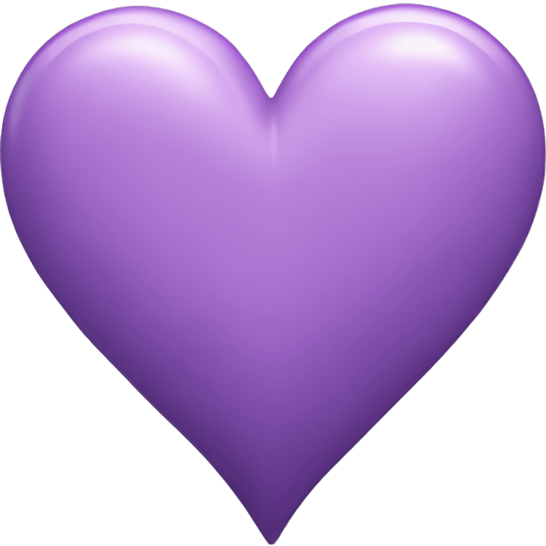 Soft purple heart ￼ emoji