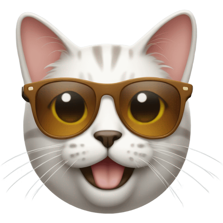 Cat with sunglasses emoji