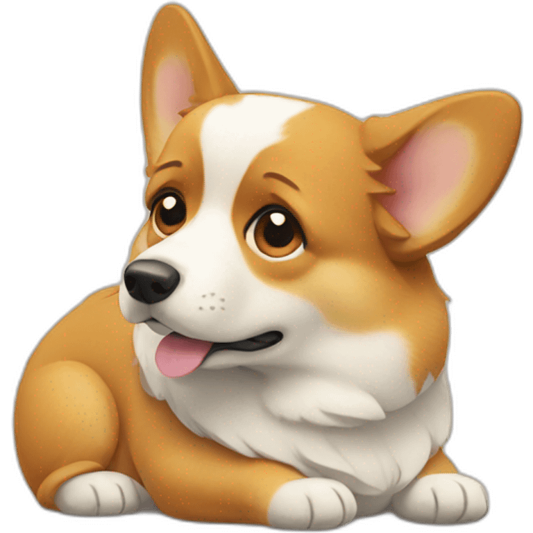 sad corgi emoji