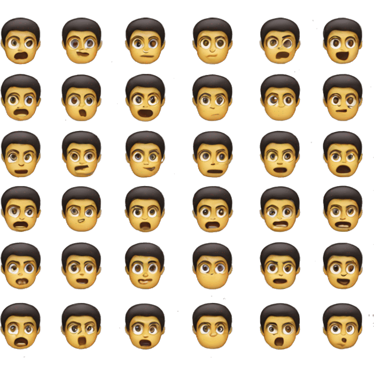 Boy emoj different emotion emoji