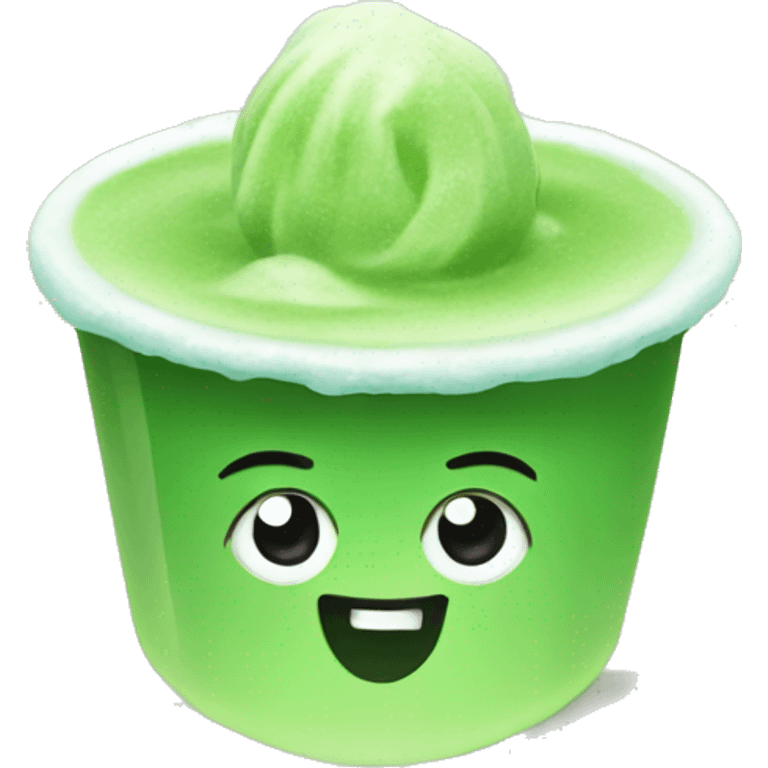 Ice matcha emoji