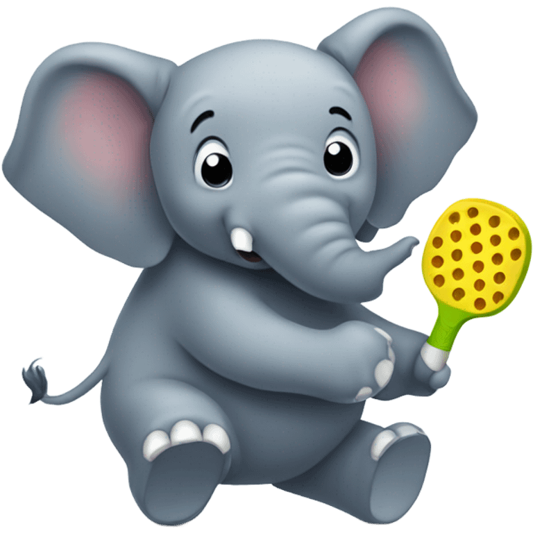 Elephant pickleball emoji