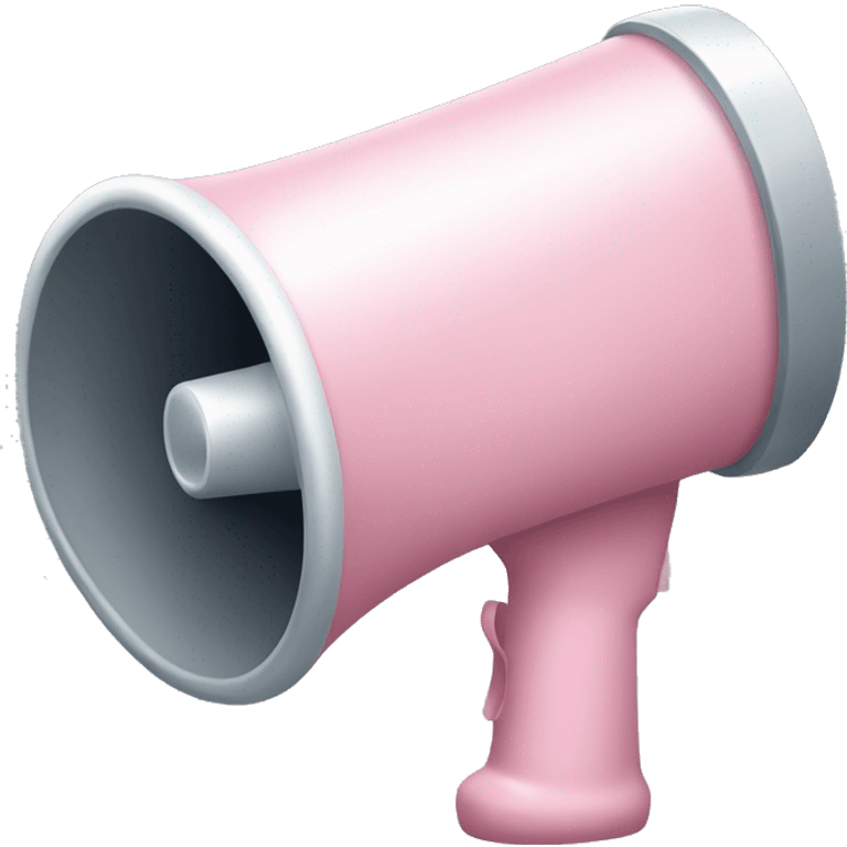 Light Pink megaphone emoji