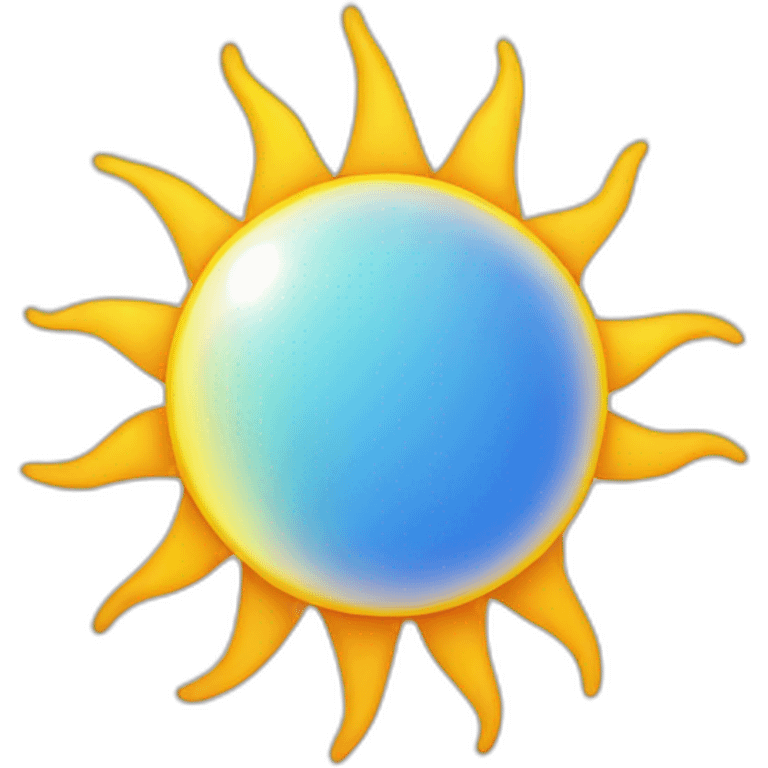 a photo of sun emoji