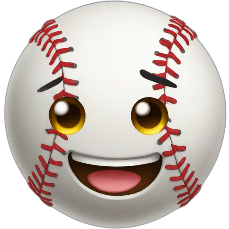 baseball hapy face emoji