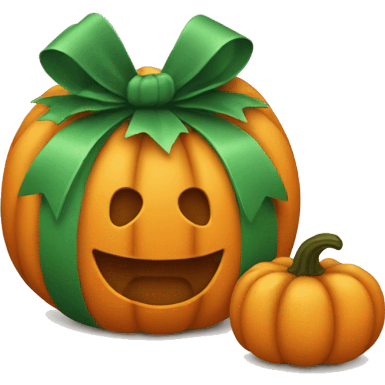 pumpkin gift box emoji