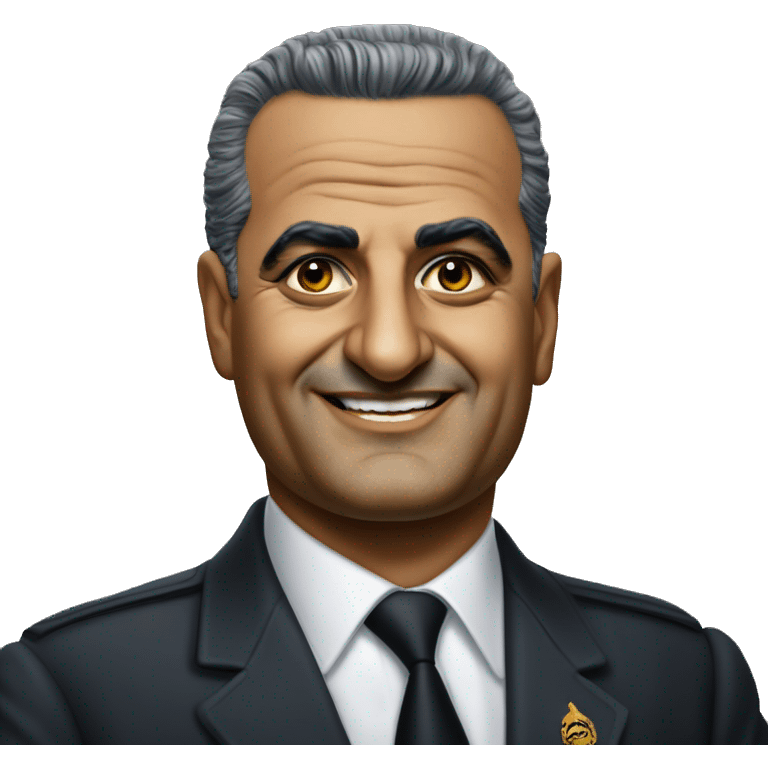 Gamal Abdel Nasser photorealistic emoji