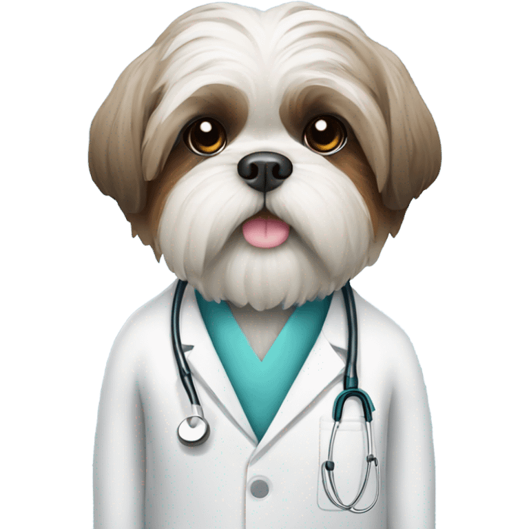 Shih Tzu doctor emoji