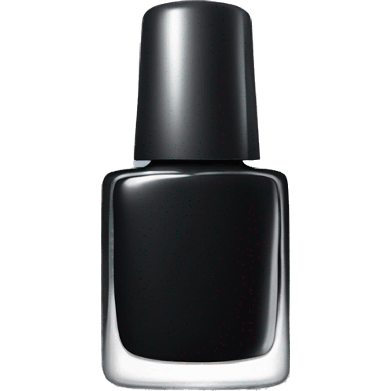 Black nail polish bottle emoji