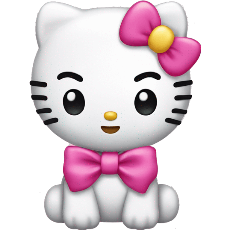 hello kitty with a bow emoji