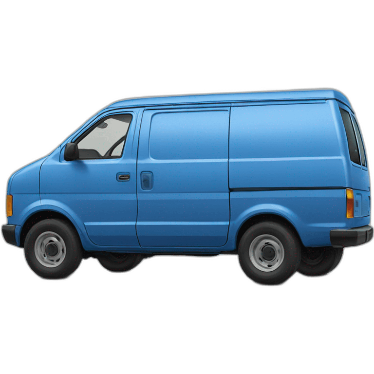 NISSAN BLUE 1986 VAN PRAIRIE emoji