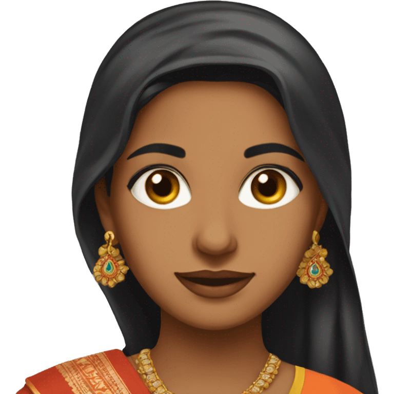 Indian saree wome sared emoji