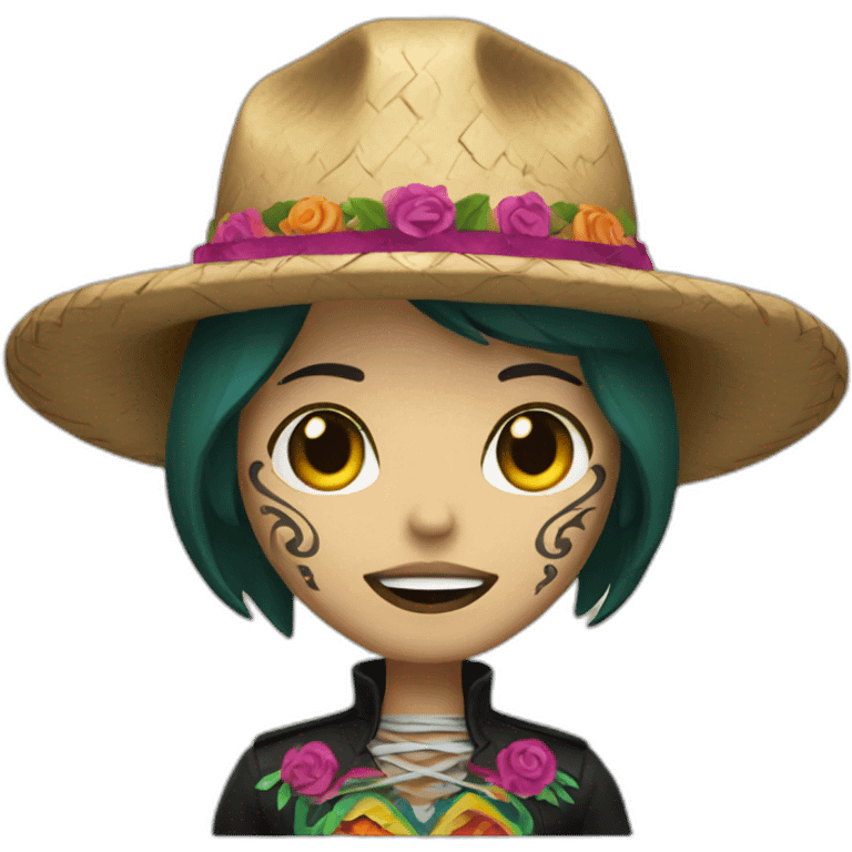 caveira mexicana emoji