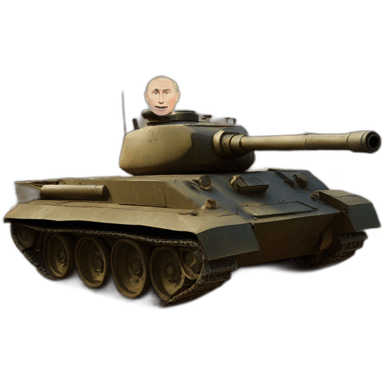 vladimir putin burned wooden t34 tank big banana ammo emoji