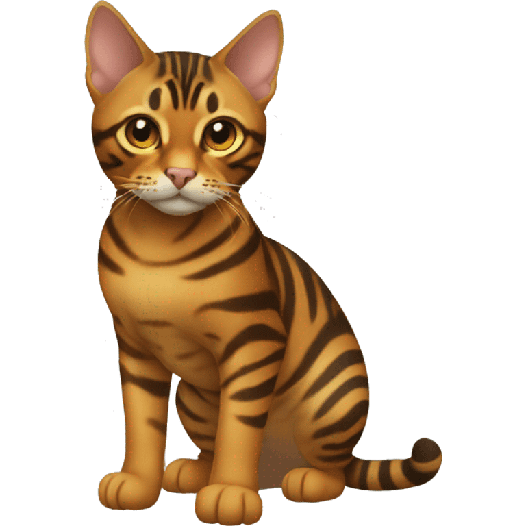 Toyger Cat Breed Full Body emoji