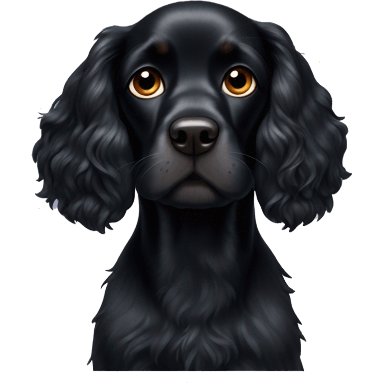 black cocker spaniel emoji