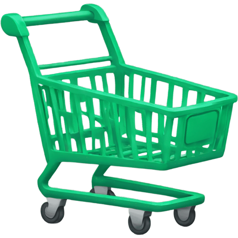 Empty Green shopping cart emoji