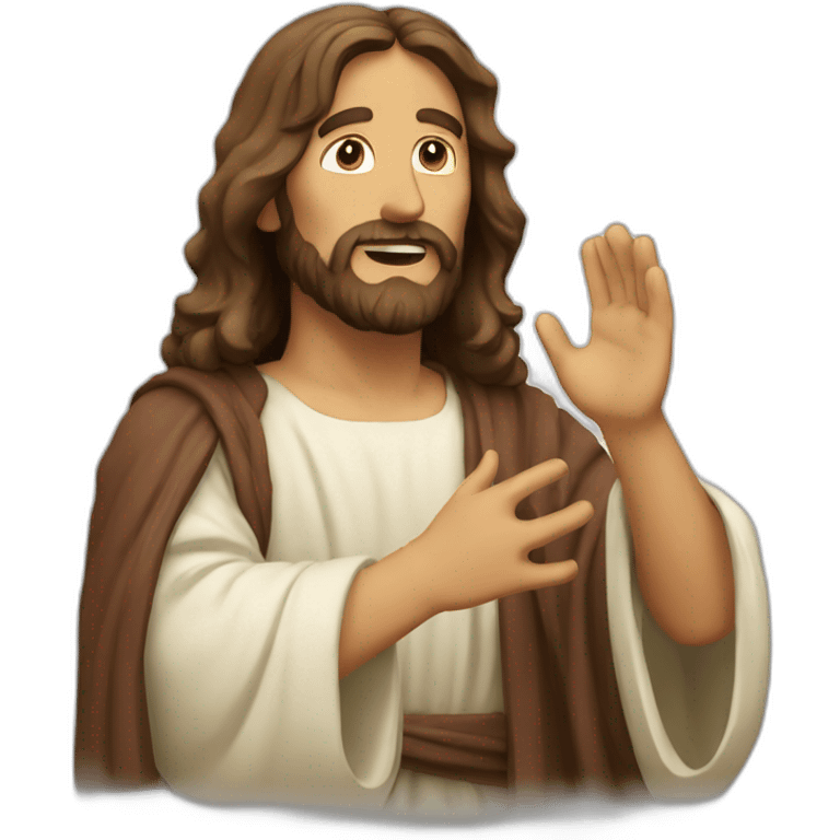 Jesus curando a alguien emoji