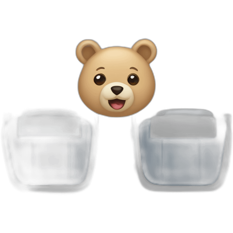 Ours sur avion emoji