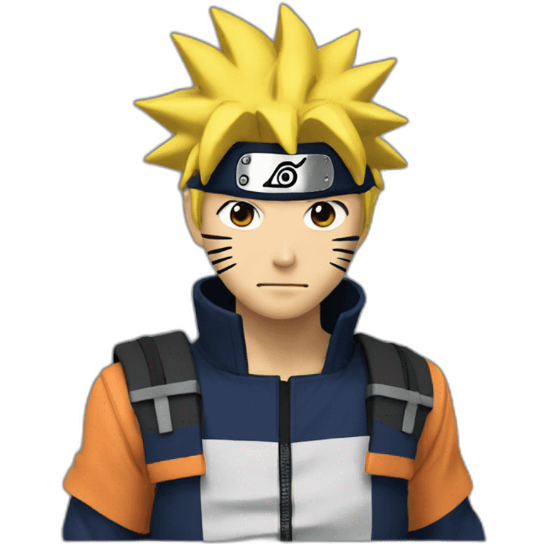 naruto with css logo emoji