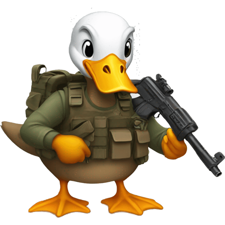 
armed duck emoji